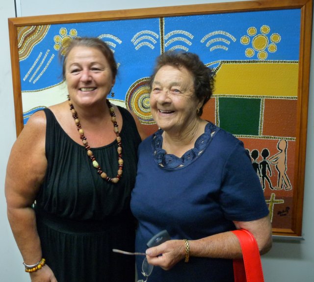 Liz & Merle McEntyre (nee Jonas) at Mandurah Hunter Indigenous Business Chamber, Rutherford 2014